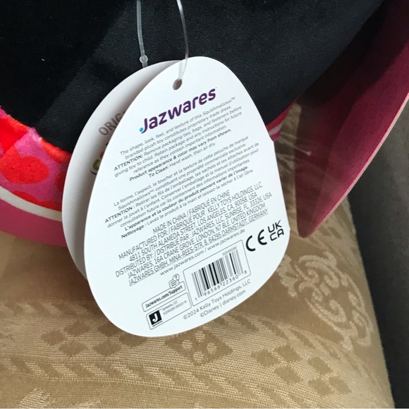 Disney Squishmallows Mickey and Minnie Mouse Valentines Set Heart Flowers NEW 8" - Picture 7 of 13